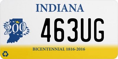 IN license plate 463UG