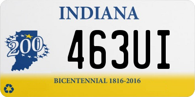 IN license plate 463UI