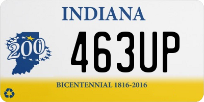 IN license plate 463UP