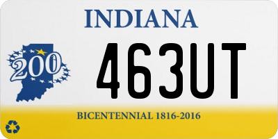 IN license plate 463UT
