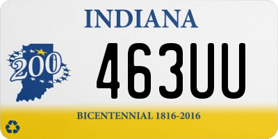 IN license plate 463UU