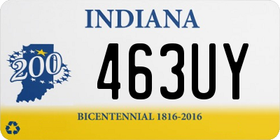 IN license plate 463UY