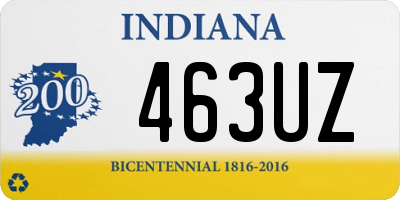 IN license plate 463UZ