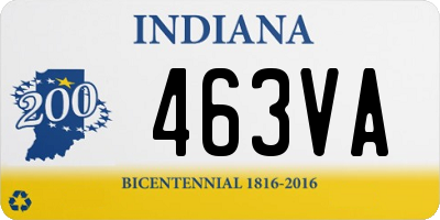 IN license plate 463VA