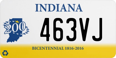 IN license plate 463VJ