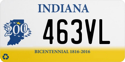 IN license plate 463VL