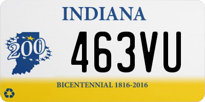 IN license plate 463VU