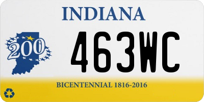 IN license plate 463WC