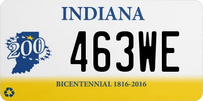IN license plate 463WE