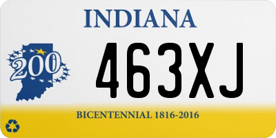 IN license plate 463XJ