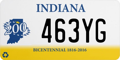 IN license plate 463YG