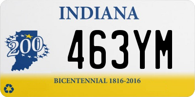 IN license plate 463YM