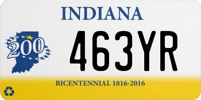 IN license plate 463YR