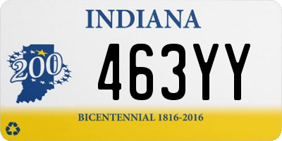 IN license plate 463YY