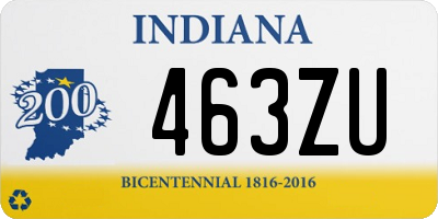 IN license plate 463ZU