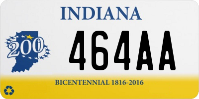 IN license plate 464AA