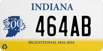 IN license plate 464AB