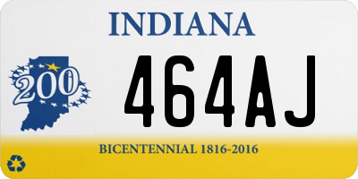 IN license plate 464AJ