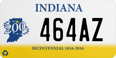 IN license plate 464AZ