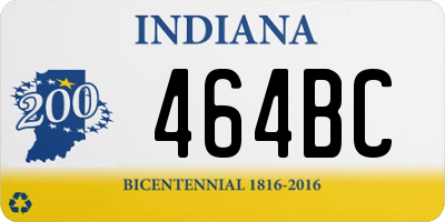 IN license plate 464BC