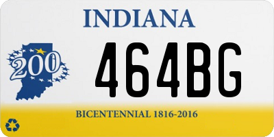 IN license plate 464BG