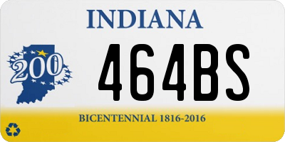 IN license plate 464BS