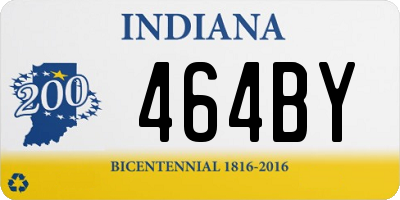 IN license plate 464BY