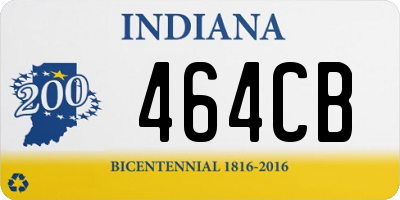 IN license plate 464CB