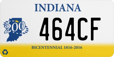 IN license plate 464CF