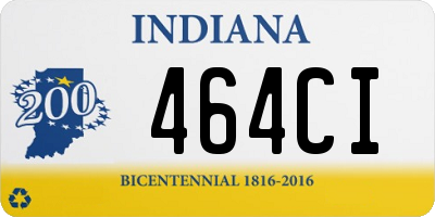 IN license plate 464CI