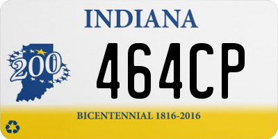 IN license plate 464CP