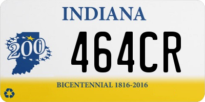 IN license plate 464CR