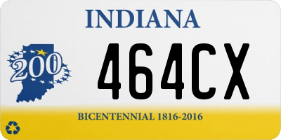 IN license plate 464CX