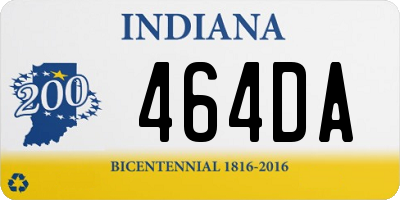 IN license plate 464DA