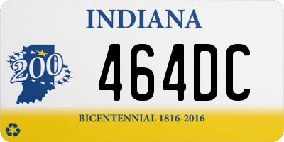 IN license plate 464DC