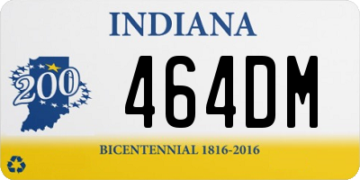 IN license plate 464DM