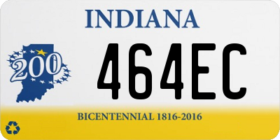 IN license plate 464EC