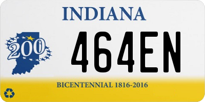 IN license plate 464EN