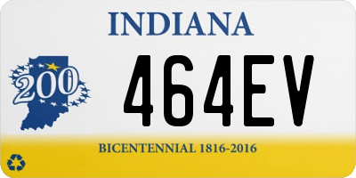 IN license plate 464EV