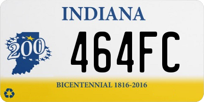 IN license plate 464FC