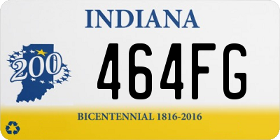 IN license plate 464FG