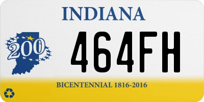 IN license plate 464FH