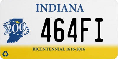 IN license plate 464FI