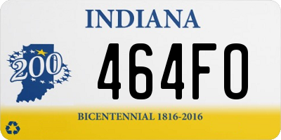 IN license plate 464FO