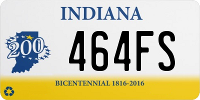 IN license plate 464FS