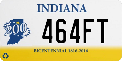 IN license plate 464FT