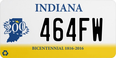 IN license plate 464FW