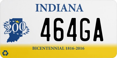 IN license plate 464GA
