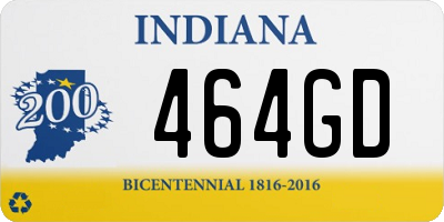 IN license plate 464GD