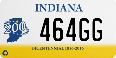 IN license plate 464GG